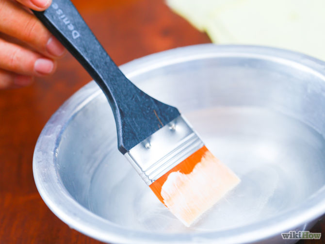 Как очистить кисть от краски