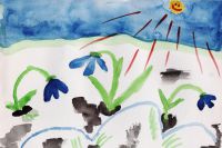 Детские рисунки на тему «Весна»