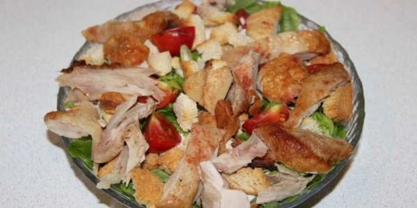 Цезарь с курицей - классический и простые рецепты салата пошагово с фото в домашних условиях