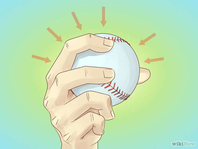 Как держать мяч для синкер–броска в бейсболе
