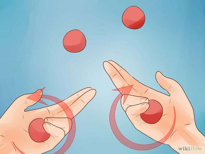 Как жонглировать четырьмя мячиками