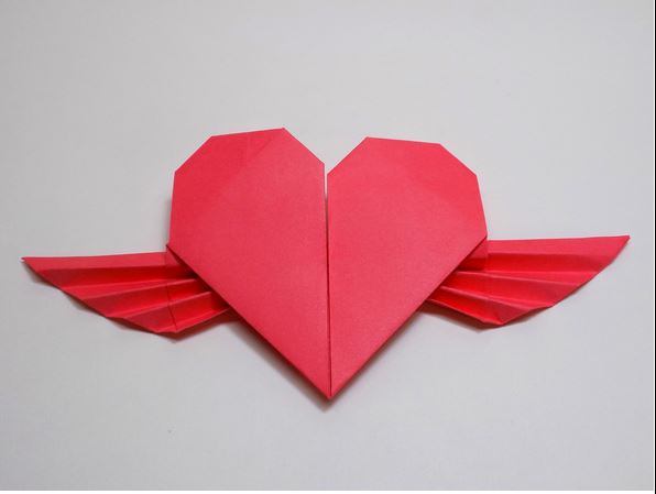 Сердце в технике оригами