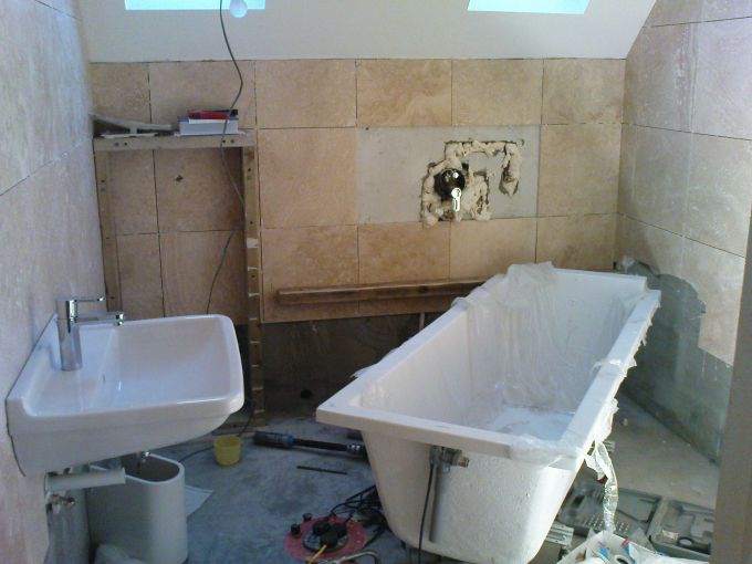 Порядок ремонтных работ в ванной комнате