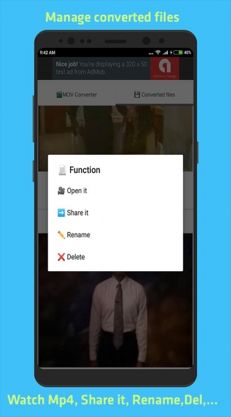 Как mov перевести в mp4 на андроид