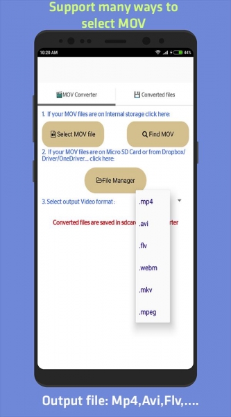 Как mov перевести в mp4 на андроид
