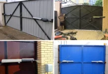 Установка привода распашных ворот