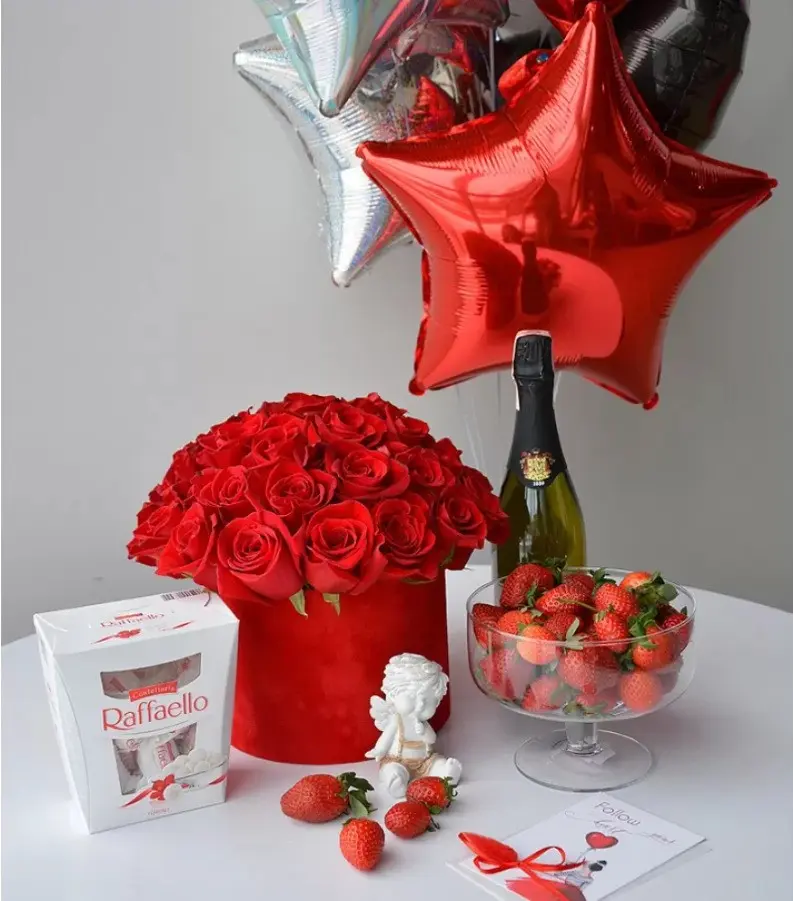 Букет роз на День Валентина