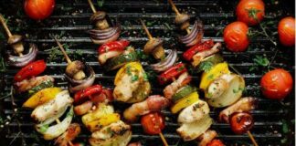 Як приготувати овочеві шашлички на грилі
