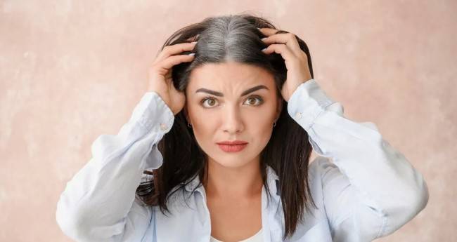 Причины ранней седины в волосах