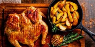 Рецепт курки-гриль з овочами